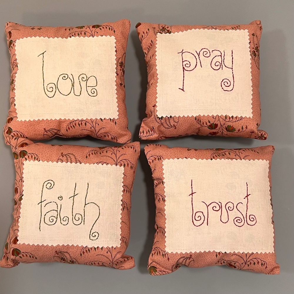 Hand Crafted & Stitched Small Pillow Set (5")